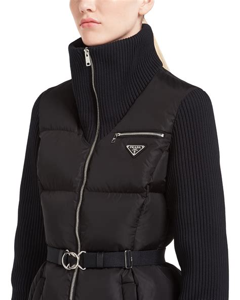 women prada jackets|Prada nylon jacket women's.